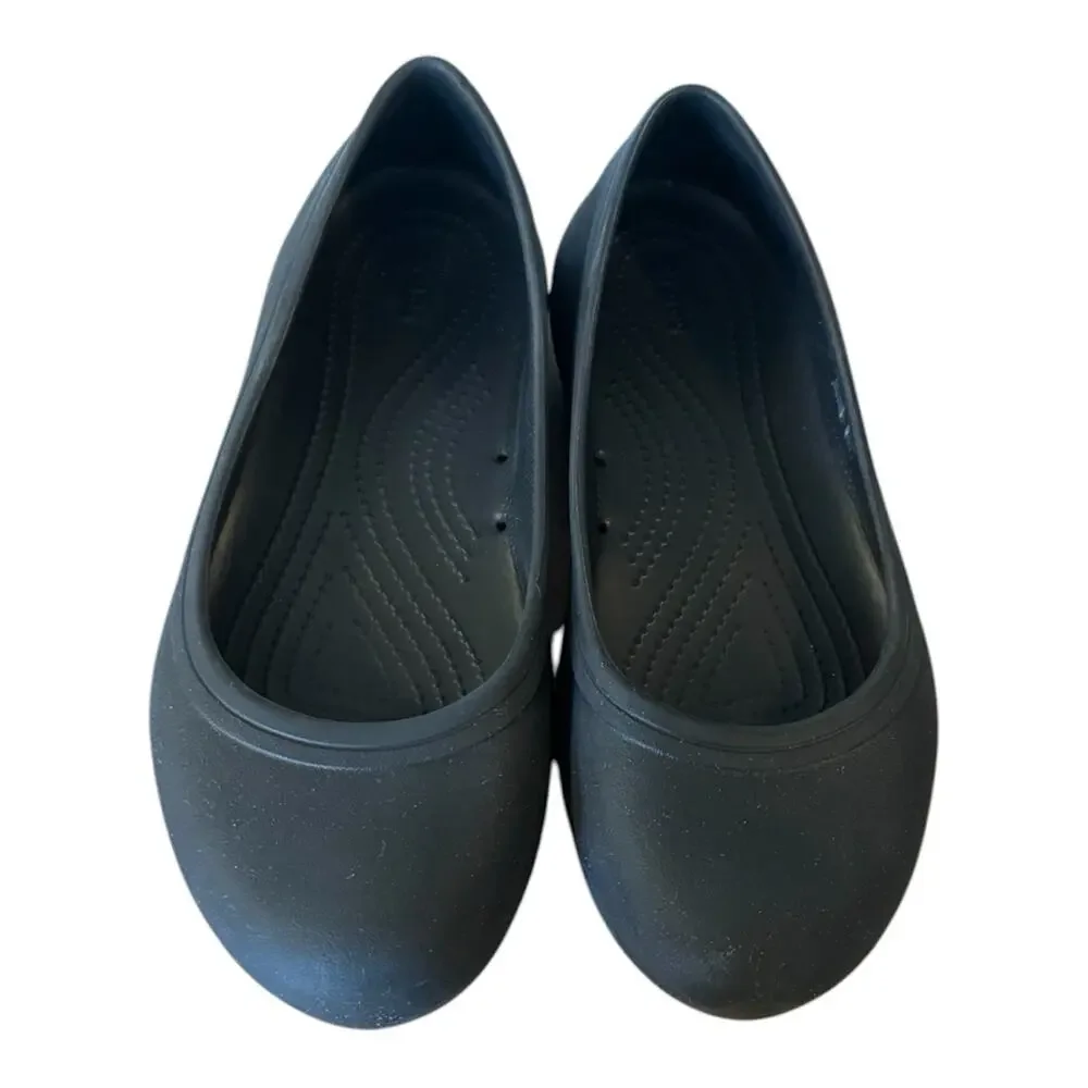 Crocs At Work Alice Work Flat in Black, Professional Women’s Size 9